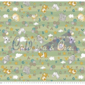 Bichinhos e Alfabeto cor 03 (Verde) 